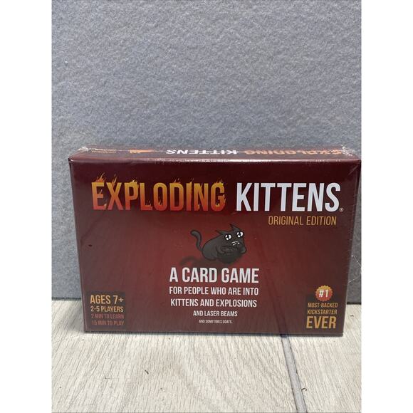EXPLODING KITTENS Card Game NEW  - Original Edition - Picture 1 of 4